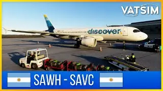 Vatsim Groupflight in the south of Argentina SAWH - SAVC