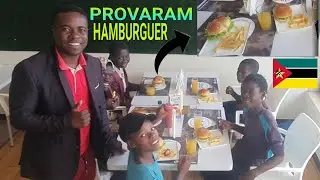 OS MOLEQUES PROVARAM HAMBURGUERS pela primeira vez e ficaram CHOCADOS. THE SPOT, Nampula.
