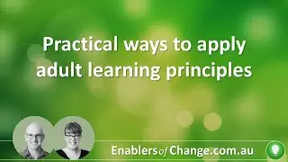Practical ways to apply adult learning principles