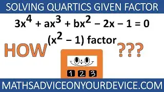 SOLVING INCOMPLETED POLYNOMIALS (Ep.5 of 5)📱www.mathsadviceonyourdevice.com #MathsAdviceOnYourDevice