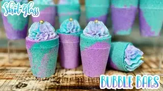 Party Hard with Bubble Bar Shots Topped With Bubble Bath Frosting!