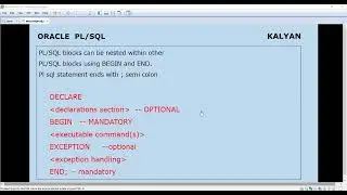 ORACLE BASICS, PL SQL, ORACLE Q&A, PL-SQL BASICS