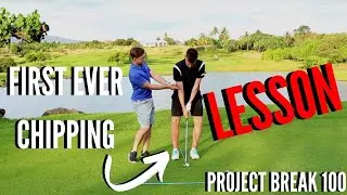 TEACHING A BEGINNER GOLFER TO CHIP LIKE A PRO