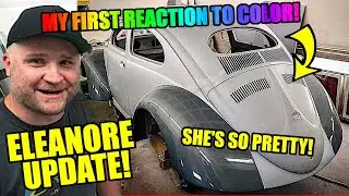 First Color Reveal Update! - ROTTEN OLD CHOP TOP 1956 VW BEETLE - 155