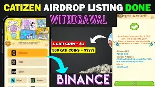 #catizenairdrop  #withdrawal  binance | #Catizen airdrop withdraw| Catizen Withdrawal bybit#binance
