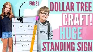 Budget-friendly Back To School Sign Diy From Dollar Tree!