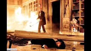 Alfred rescues Bruce Wayne. Batman: Begins(2005)