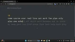 Typing speed