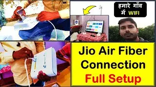 Jio Air fiber Full Installation process || Jio setup box.. Booking Recharge Speed & Plan #jio