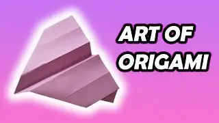 Use the art of origami to create a basic paper airplane #origami