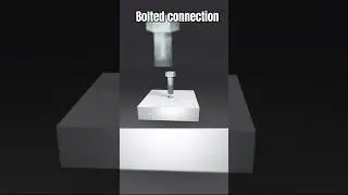 Bolted connection🔩| bolted connection animation video 🔩| #bolt #civil #short