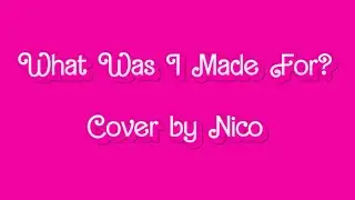 Billie Eilish - What Was I Made For? (Cover by Nico)