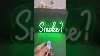 LED Neon Sign Smoking Design