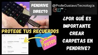 How to transfer photos videos from the CELLULAR phone to PENDRIVE and CREATE Folder