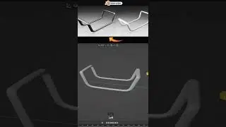 Modern Wooden rack 3D Design in Blender #blender #3dmodelling  #productdesign #shape rod #bend #3d