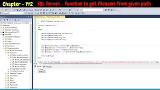 SQL Server - Function to get file name from given path