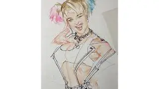 Stefania Ferrario "Harley Quinn" by Olivia De Beradinis - Time Lapse