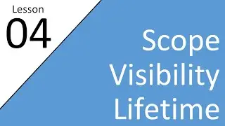 Scope Visibility Lifetime