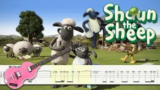 Shaun The Sheep Main Theme (🔴Bass Tabs Arrangement) 