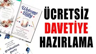Ücretsiz Davetiye Hazırlama Kendi davetiyeni tasarla