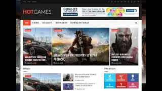 Hot Games Gaming Blogger Template. | blog-templates.com
