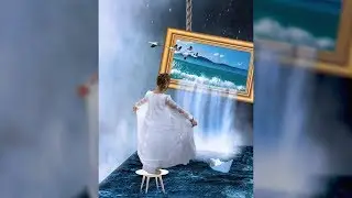 Photo 3D effect | Photoshop manipulation Tutorial - Girl Cute