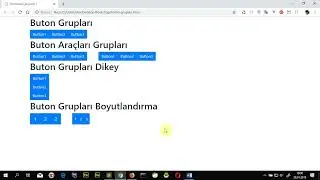 Bootstrap Button Group - Bootstrap Buton Grupları