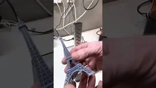 SLA Printing - Finished/Cured Eiffel Tower Test Pring