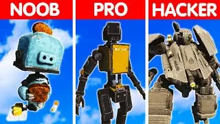 NOOB vs PRO vs HACKER Teardown Explosion | Robot