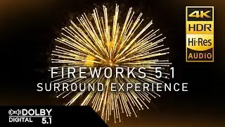 Immersive Fireworks 🎆 Extravaganza: 5.1 Surround Atmos, 4K HDR, Spatial Audio Spectacle!🌌🔊