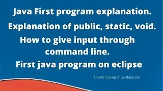 java first program | java first program on eclipse ide #JavaFeatures