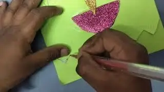 How to make Landscape Diwali Greeting Card
