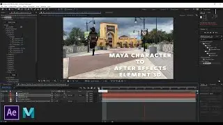 How to add 3D Maya Character in Adobe After Effects with Elemet 3D || Animatie Flix