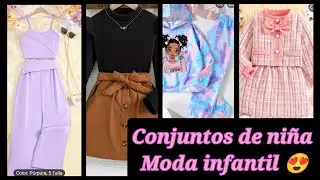 MODA  INFANTIL 😍 2024 #fashiontrends #moda2024 #prendas #sheinoutfits #temu  #fashionoutfits #girls