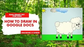 How To Draw on Google Docs | Drawing a sheep with shapes