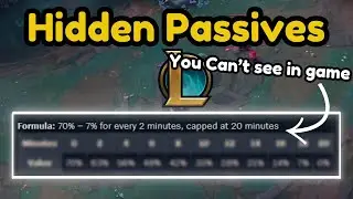 EVERY Hidden Passive In League Of Legends (That You Don't Know)