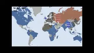 World War II Every Front with Army Sizes