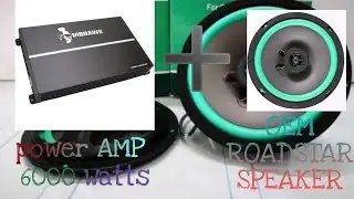 Unboxing speakers Roadstar | power AMP 4 channel | test speakers 4 channel 60000 Watts