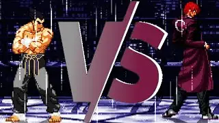Kazuya Mishima VS Iori Yagami Mugen Tekken VS KOF