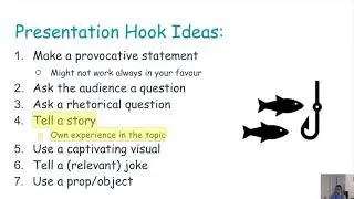 presenting at a conference or a seminar