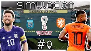 Argentina vs Paises Bajos ▌Simulacion Fifa 22 ▌Cuartos de Final ⚽️Fecha 9/12