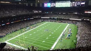 INSIDE THE SUPERDOME | Saints Pregame Huddle | Saints Who Dat Chant | Saints Game Experience