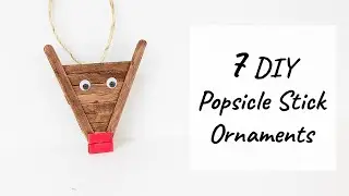 7 Easy DIY Popsicle Stick Ornaments