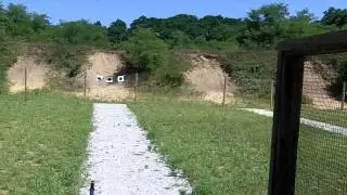 Erica shooting Winchester .22 at Willow Slough Indiana range