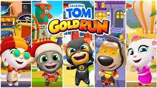 Explore All Worlds in Talking Tom Gold Run - Talking Tom Gold Run Full Gameplay Walkthrough - Part 2