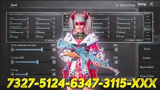 New Update 3.3⚡Best Sensitivity Code + Control Settings Pubg Mobile/Bgmi Sensitivity 2024