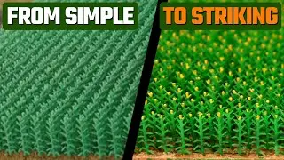 Create a Realistic Cornfield for Your Model Railroad Layout