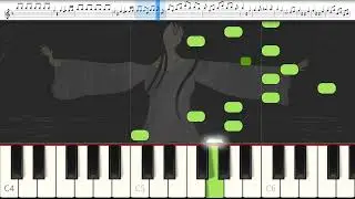 Queen of the Night aria (Mozart) - soprano line ONLY (with sheet music, played on Synthesia piano)