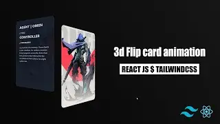 How to create 3D flip card animation in react js & tailwindcss