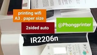 Test Print A3 Paper Size On Canon IR2206n Copier (p3) | @Phongprinter 